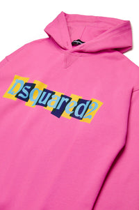 Oversized hoodie dress - Fuchsia Pink