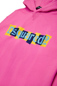 Oversized hoodie dress - Fuchsia Pink