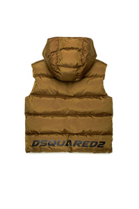 Sleeveless hooded jacket - Rubber