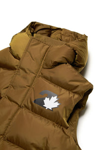 Sleeveless hooded jacket - Rubber