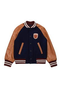 Jacket with wool pockets - Dress Blue