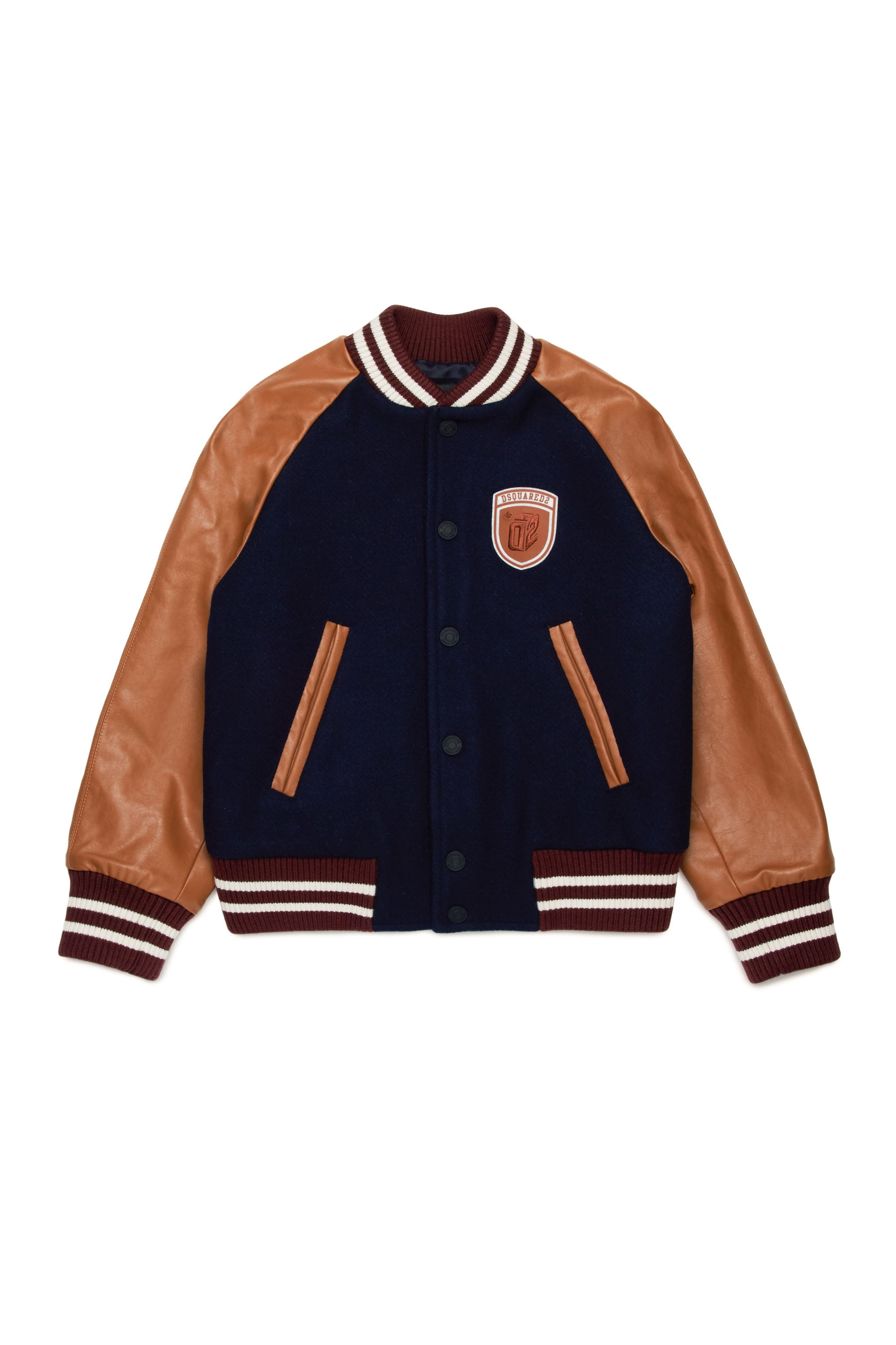 Jacket with wool pockets - Dress Blue