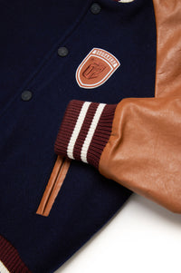 Jacket with wool pockets - Dress Blue
