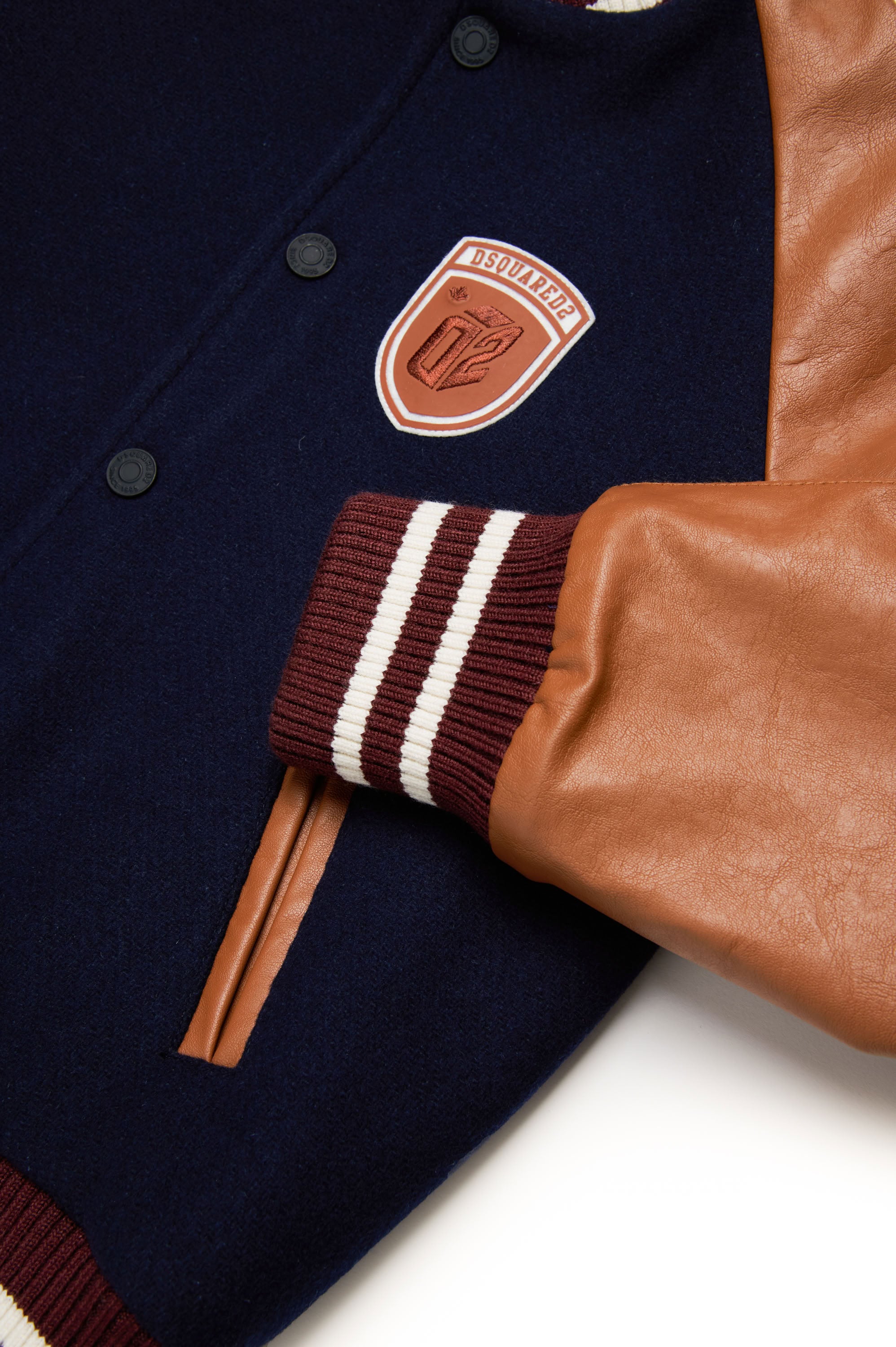 Jacket with wool pockets - Dress Blue