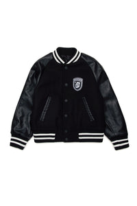 Veste avec poches en laine - Black