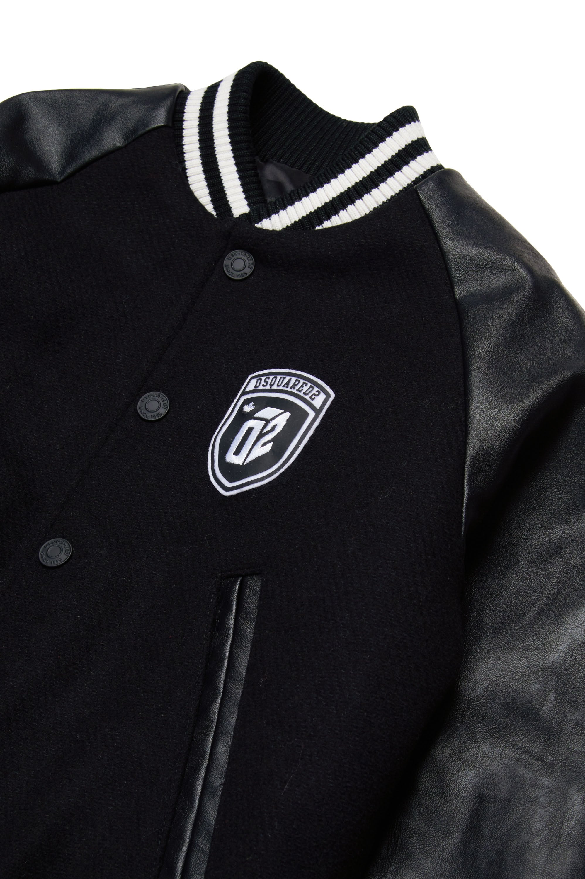 Veste avec poches en laine - Black