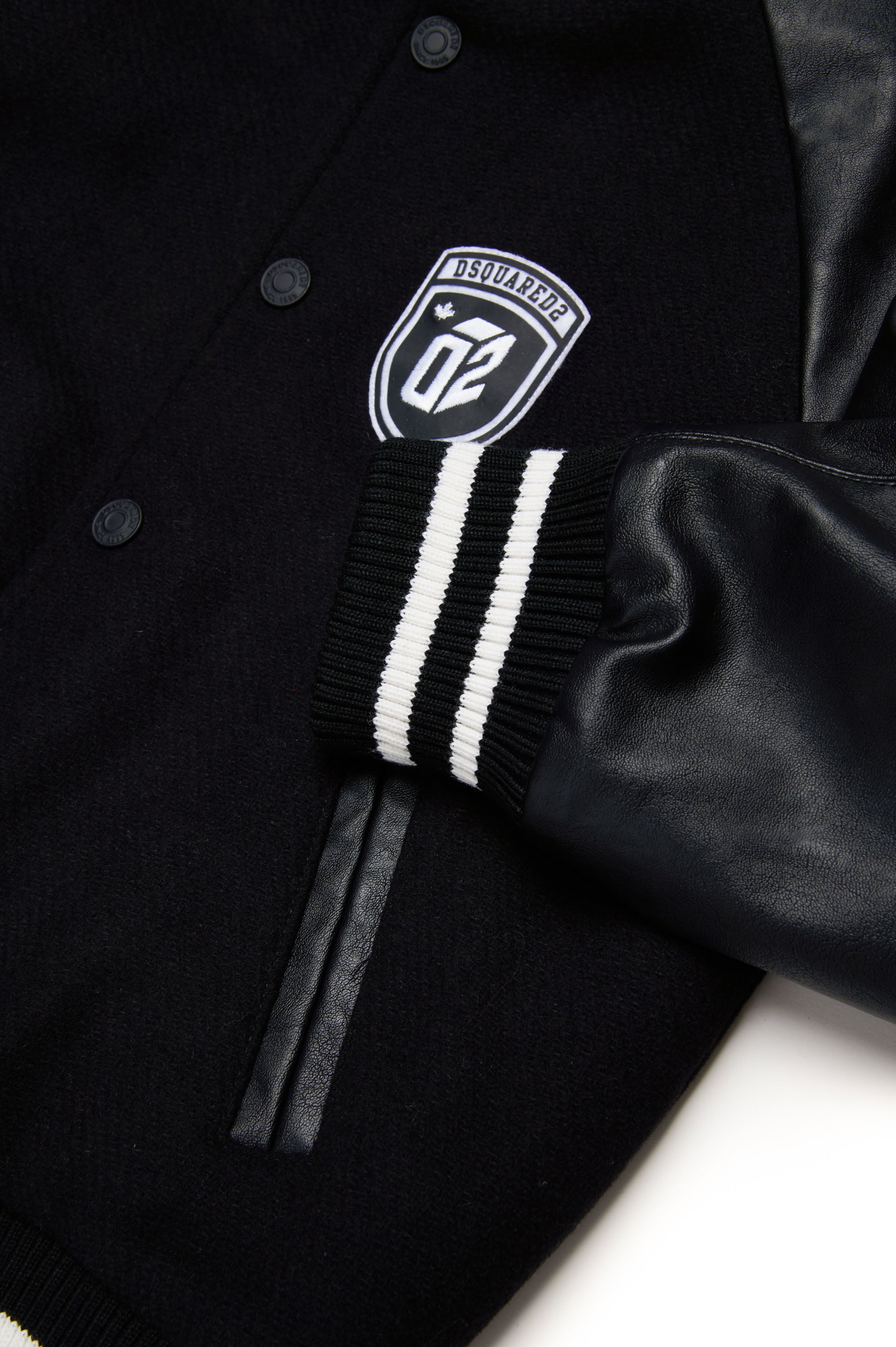 Veste avec poches en laine - Black