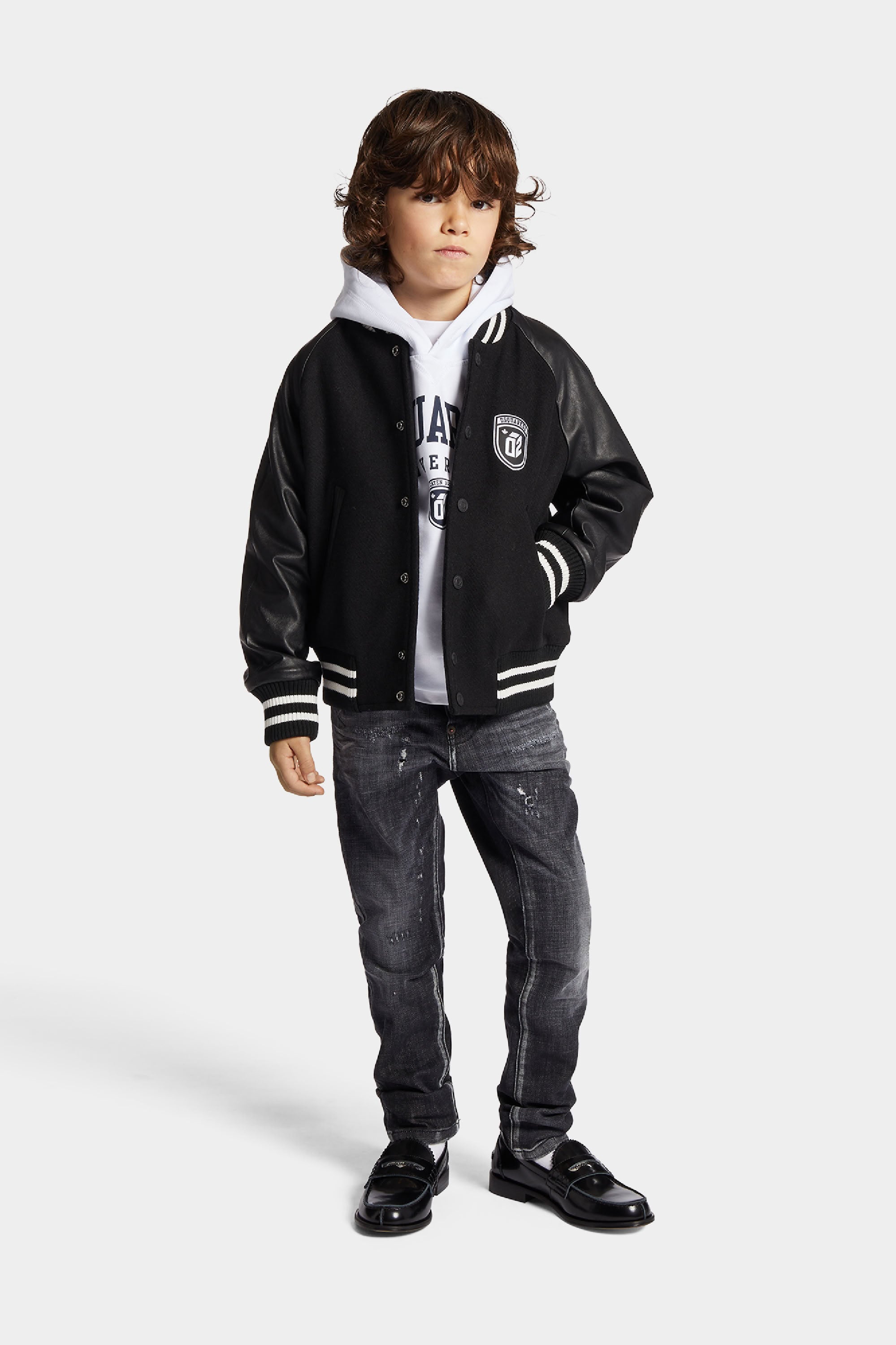 Veste avec poches en laine - Black