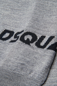 Jumper with wool logo - Smoke Grey Melange