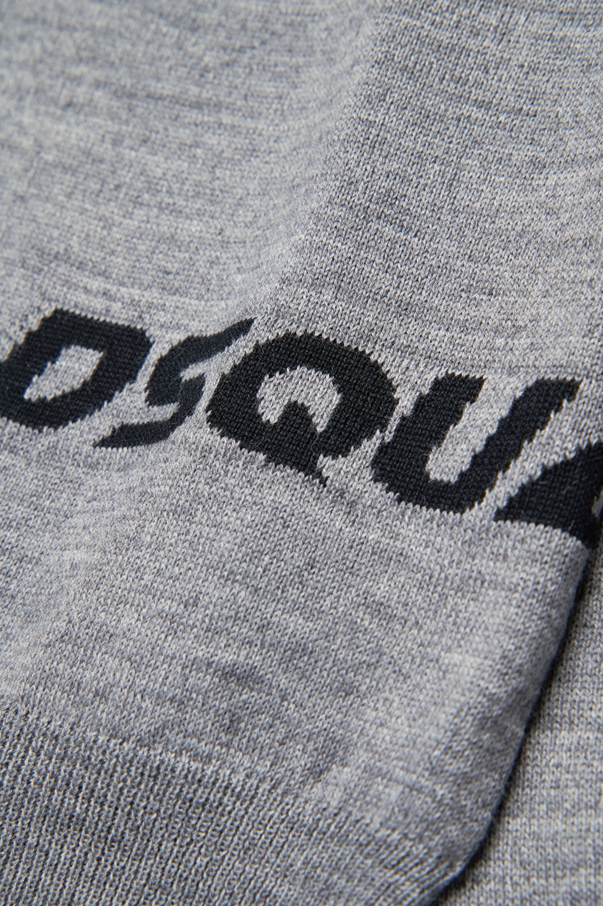 Jumper with wool logo - Smoke Grey Melange