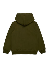 Sweat à capuche imprimé - Tarmac Green