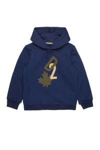 Sweat à capuche imprimé - Dress Blue