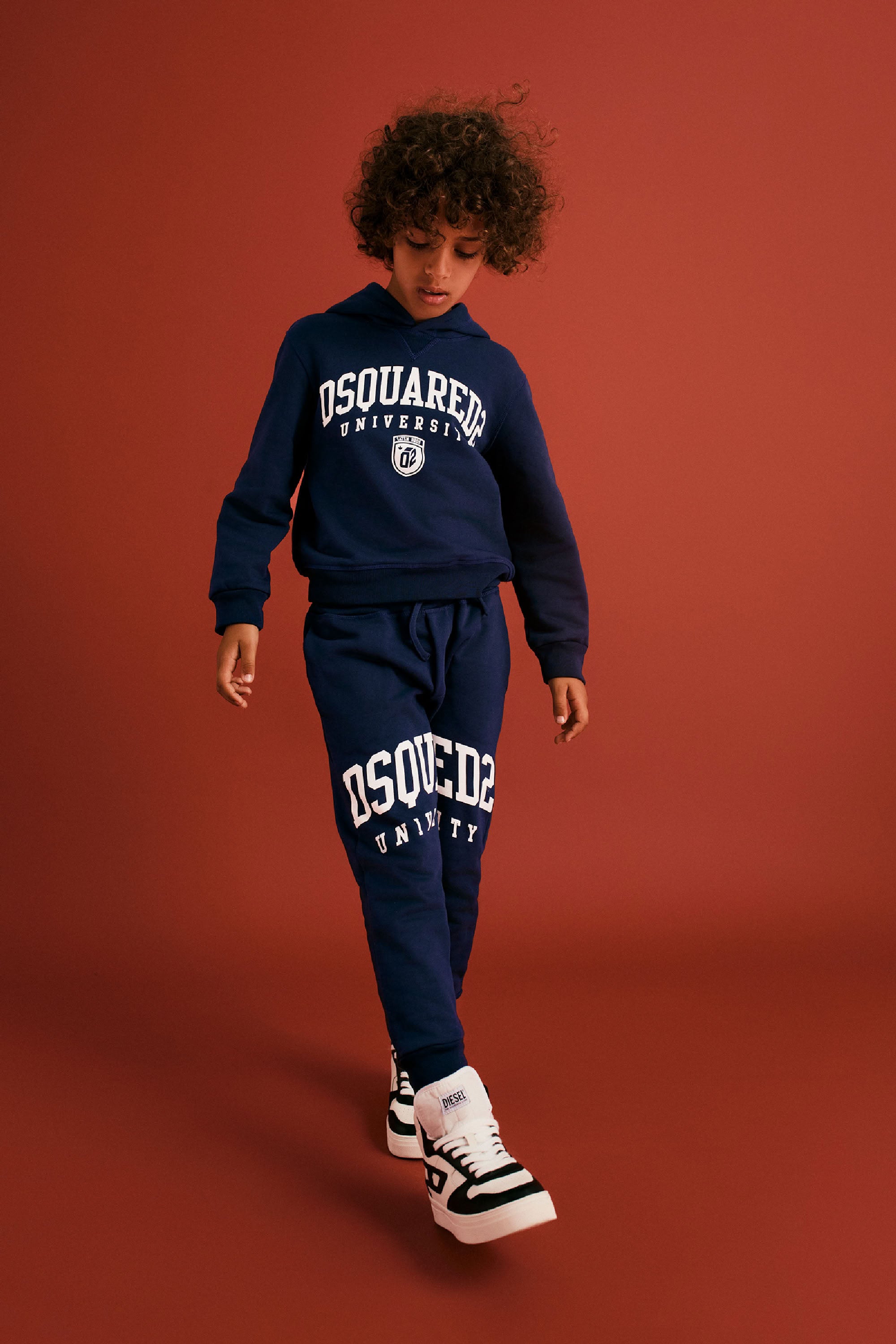 Track trousers with logo - Dress Blue