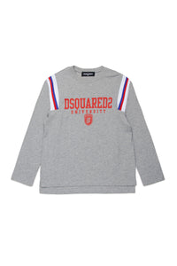 T-shirt à manches longues avec logo - Light Grey Melange
