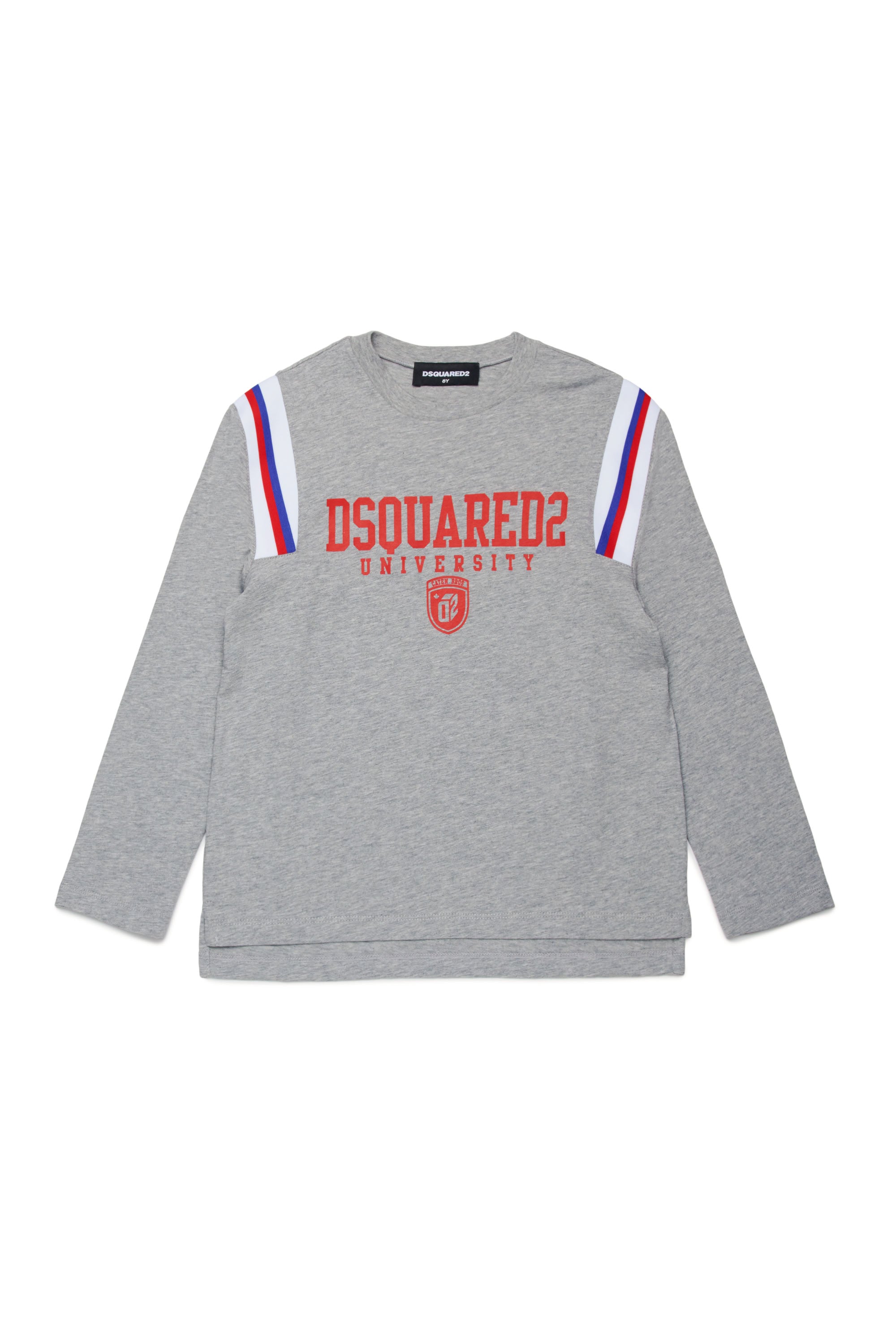 T-shirt à manches longues avec logo - Light Grey Melange