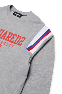 T-shirt à manches longues avec logo - Light Grey Melange