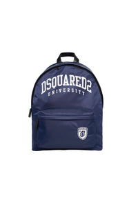 Backpack with printed logo - Dress Blue