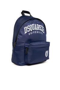 Backpack with printed logo - Dress Blue