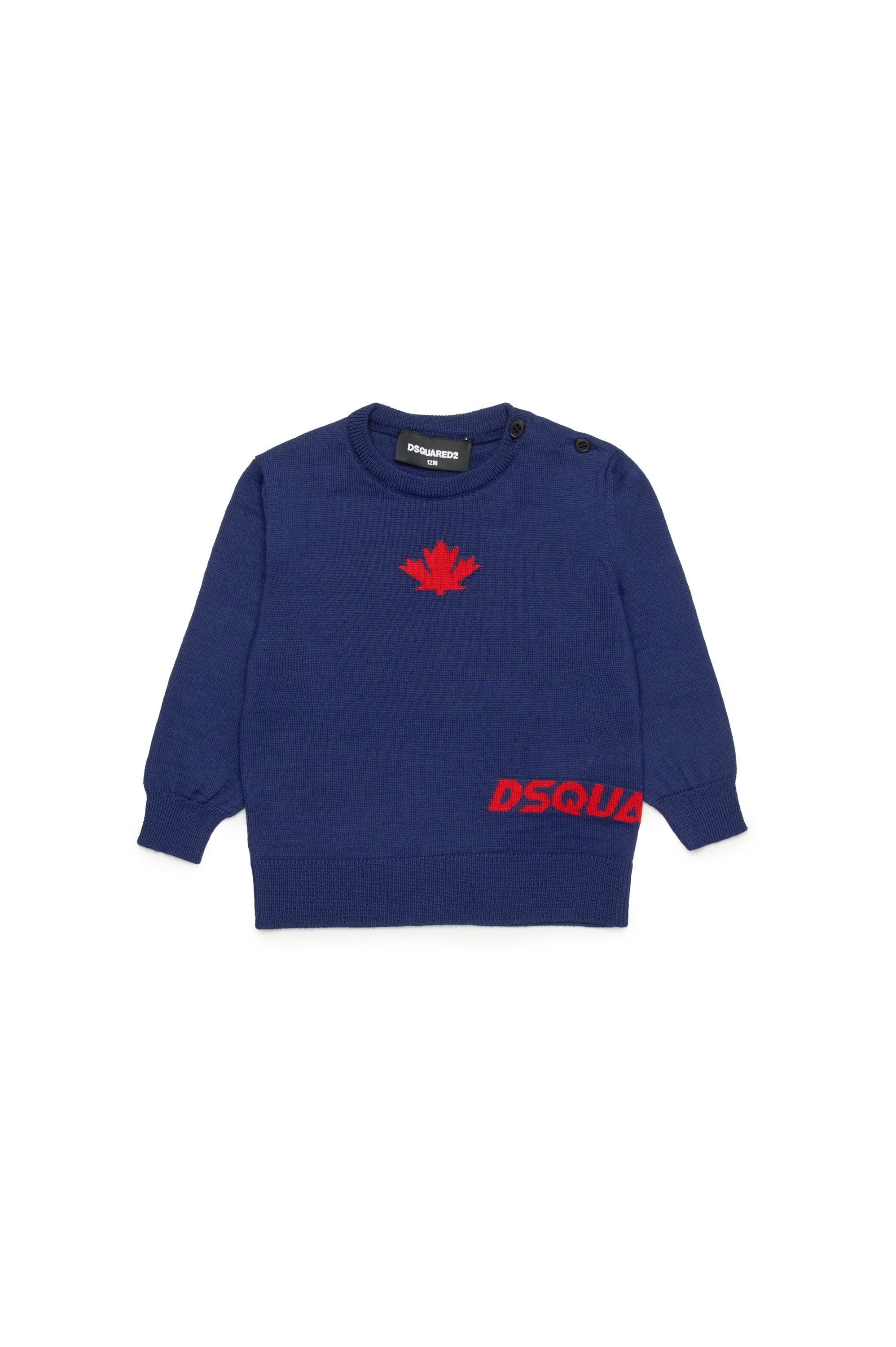 Pull à imprimé en laine - Dress Blue