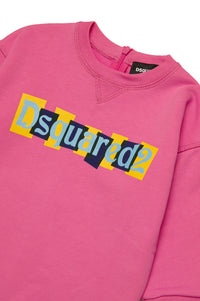 Print dress - Fuchsia Pink