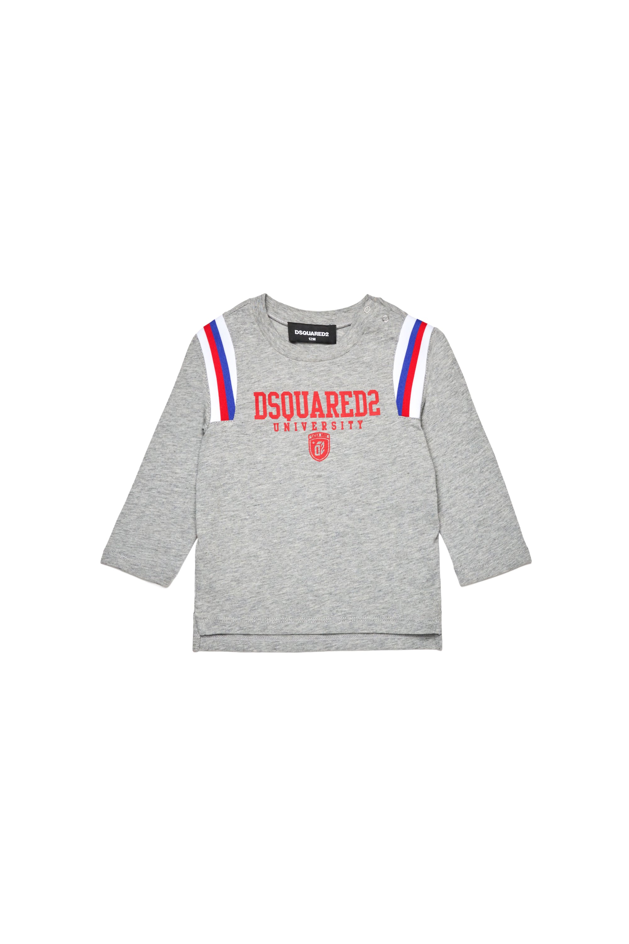 Long-sleeved T-shirt with logo - Light Grey Melange