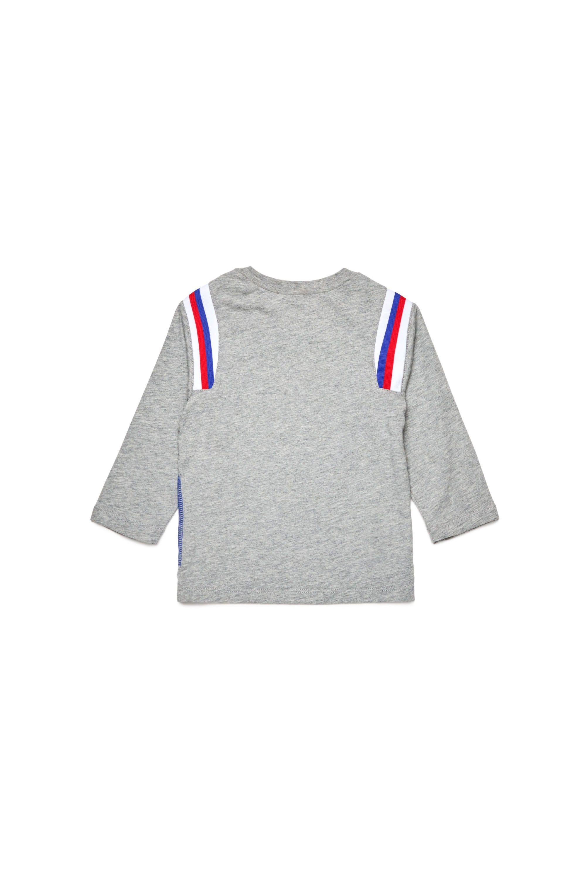 Long-sleeved T-shirt with logo - Light Grey Melange