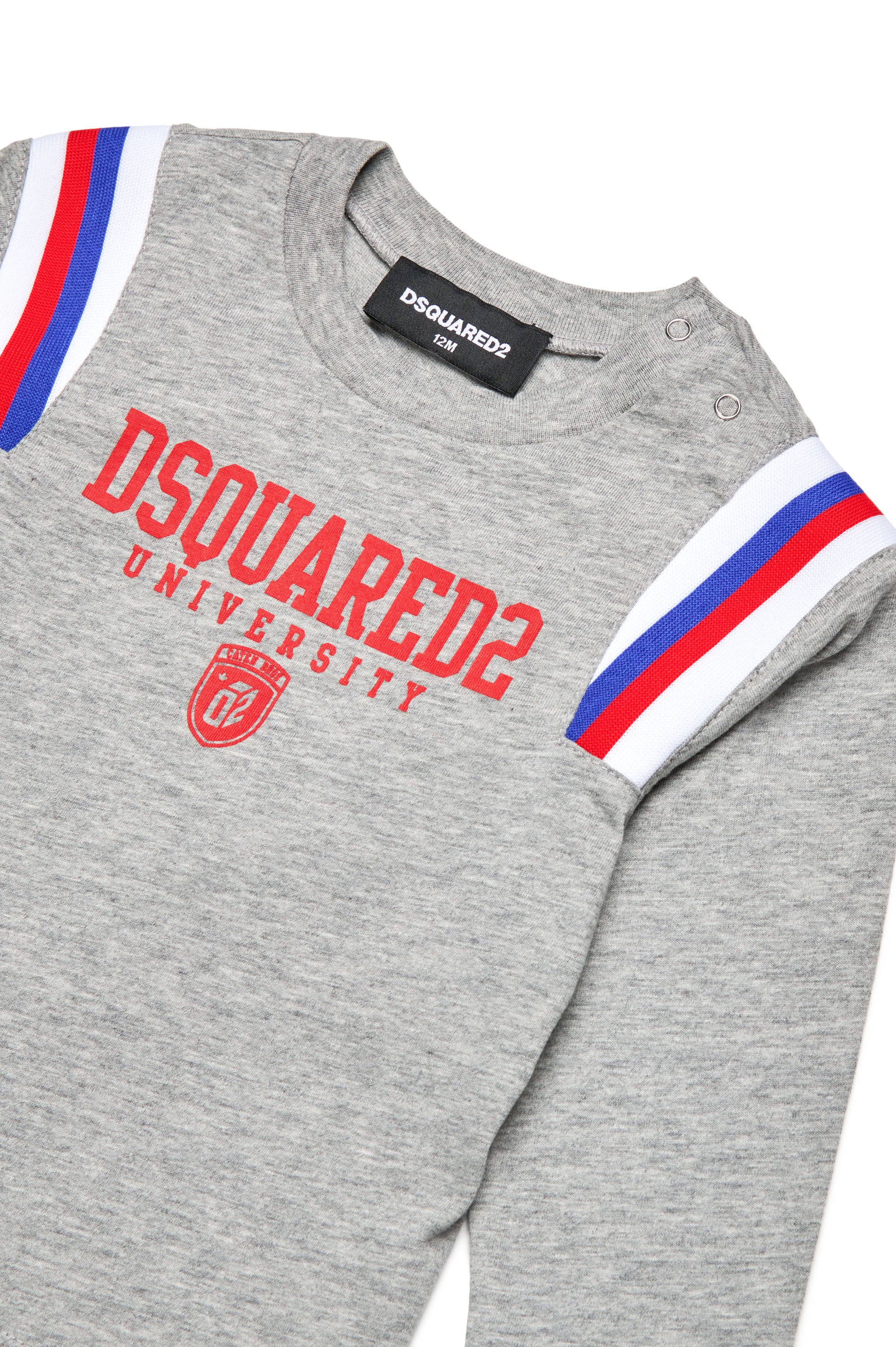 Long-sleeved T-shirt with logo - Light Grey Melange