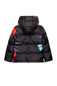 Printed padded jacket - Black