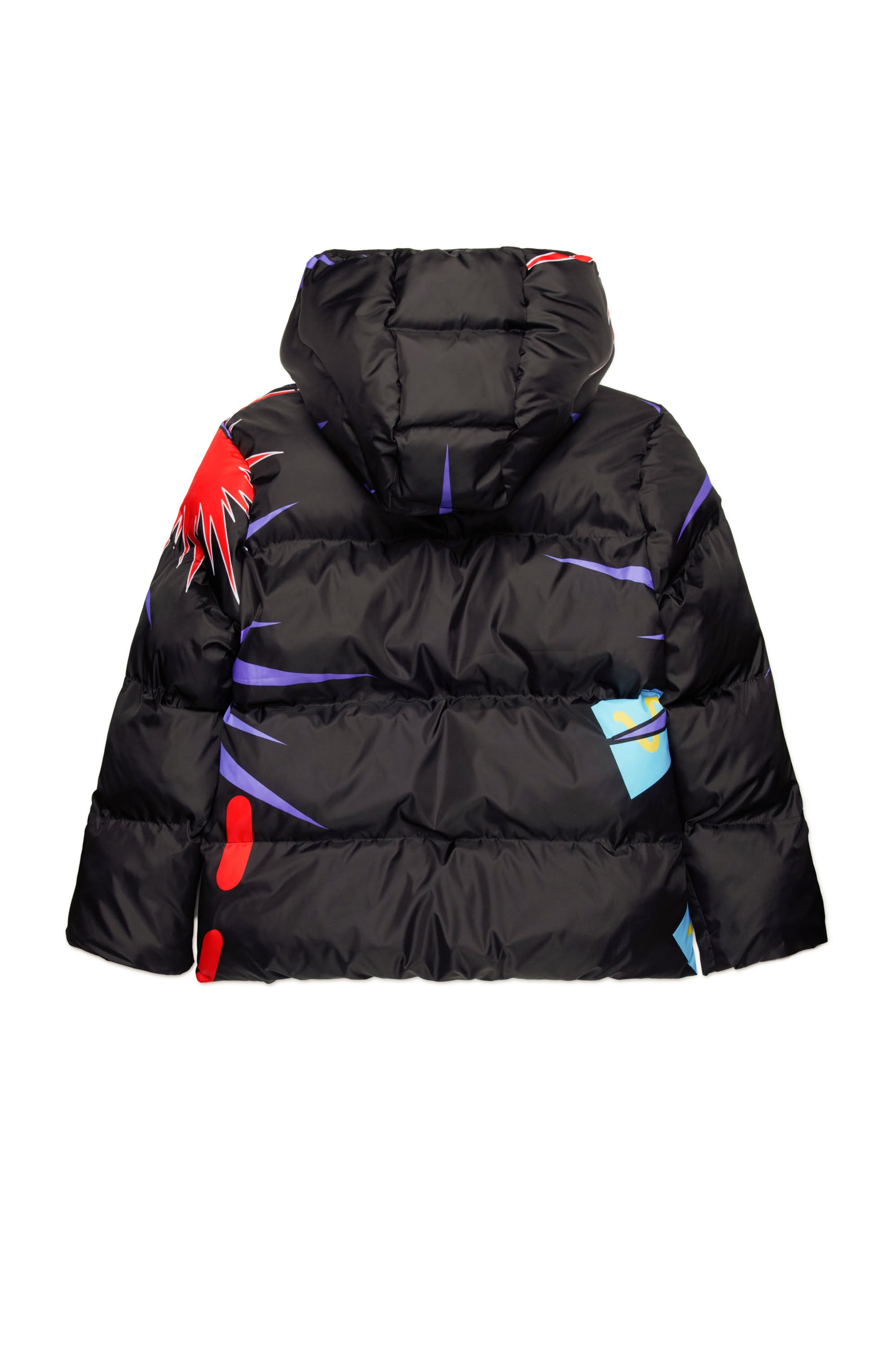 Printed padded jacket - Black