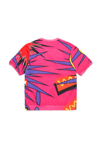 T-shirt à imprimé - Magenta