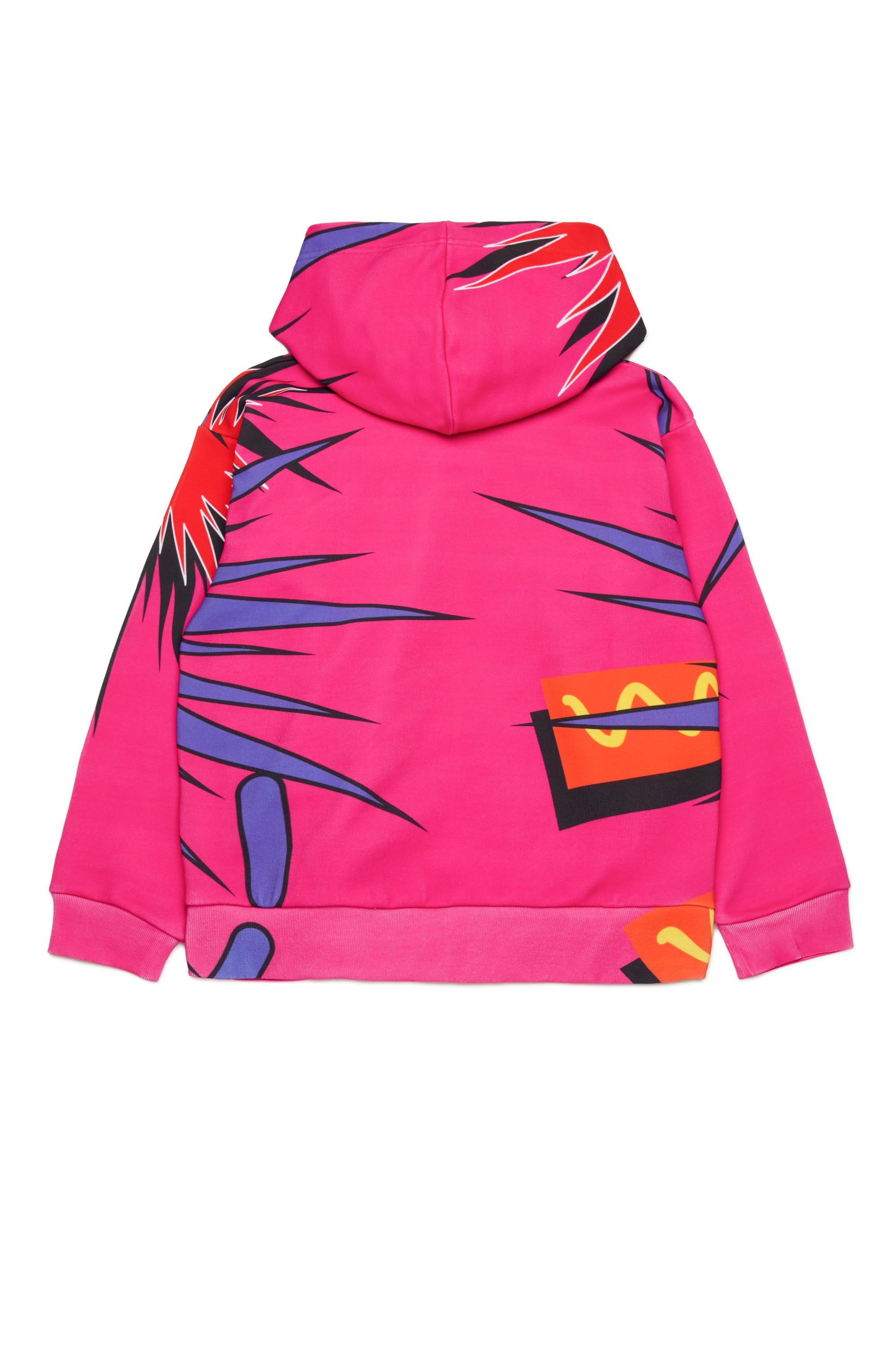 Sweat à capuche avec impression - Magenta