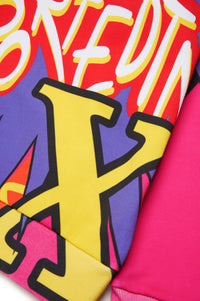 Sweat à capuche avec impression - Magenta