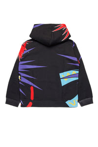 Sweat à capuche avec impression - Black