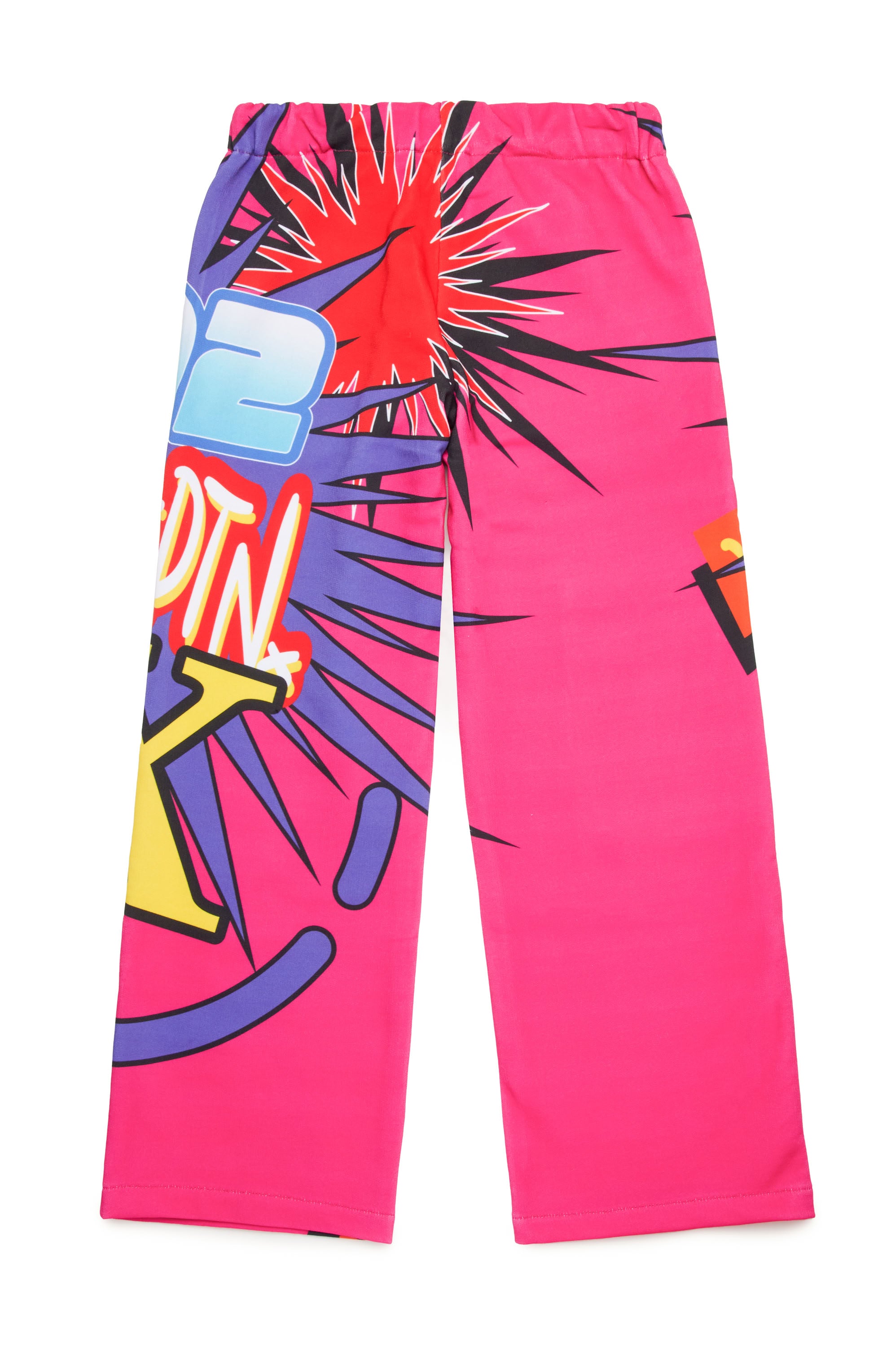 Printed tracksuit trousers - Magenta