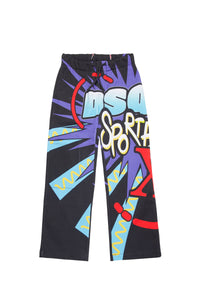 Printed sweatpants - Black