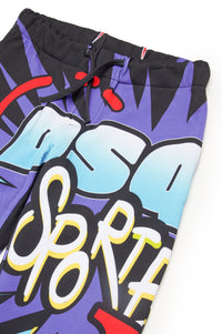Printed sweatpants - Black