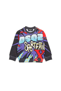 Printed sweatshirt - Black