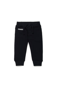 Drawstring sweatpants - Black