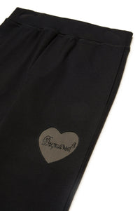 Track trousers with elasticated waistband - Black