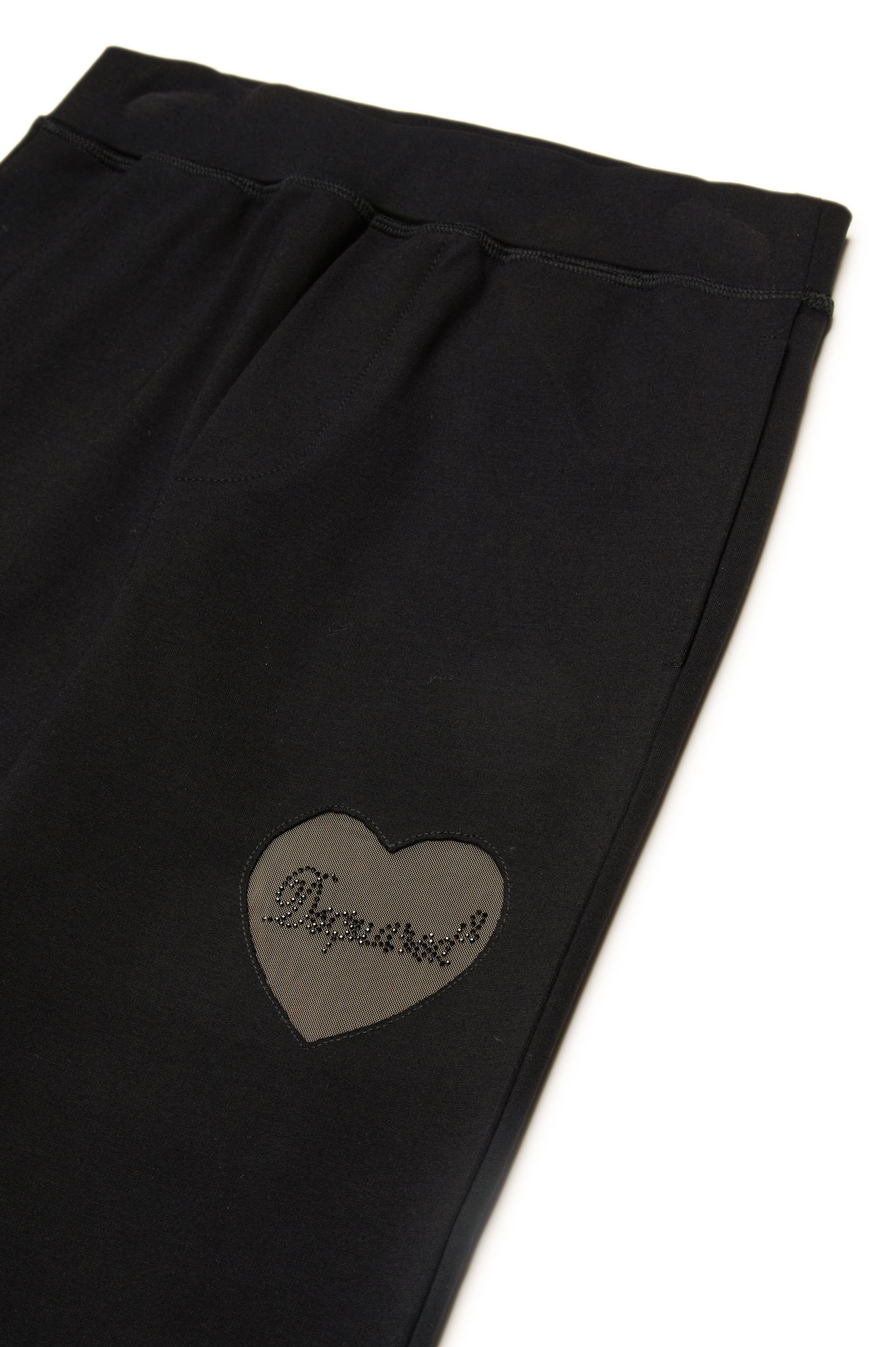 Track trousers with elasticated waistband - Black