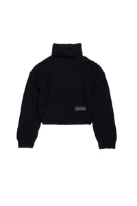 Pull à col montant - Black