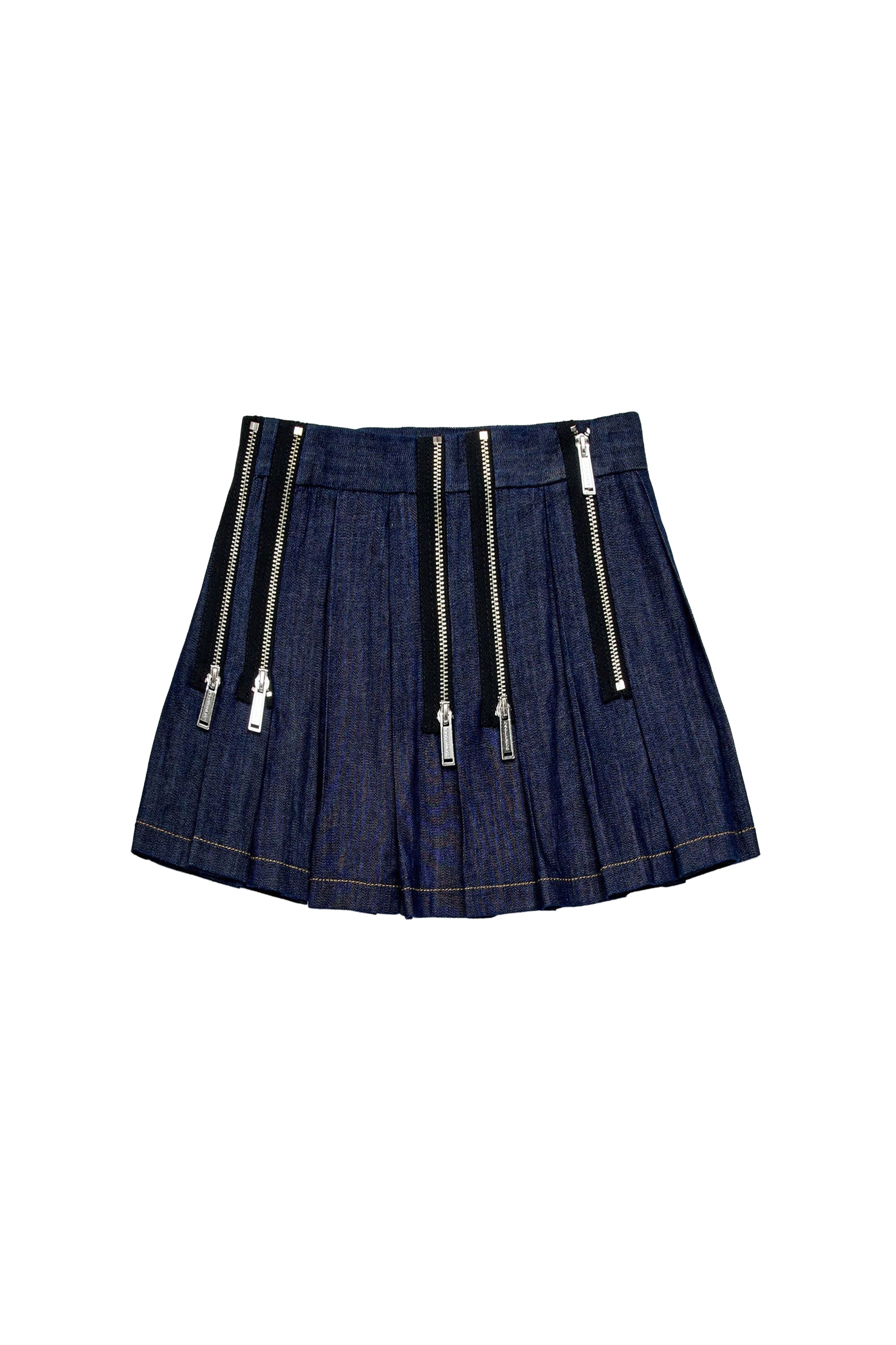 Denim zip skirt - Blue Denim