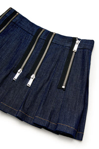 Denim zip skirt - Blue Denim