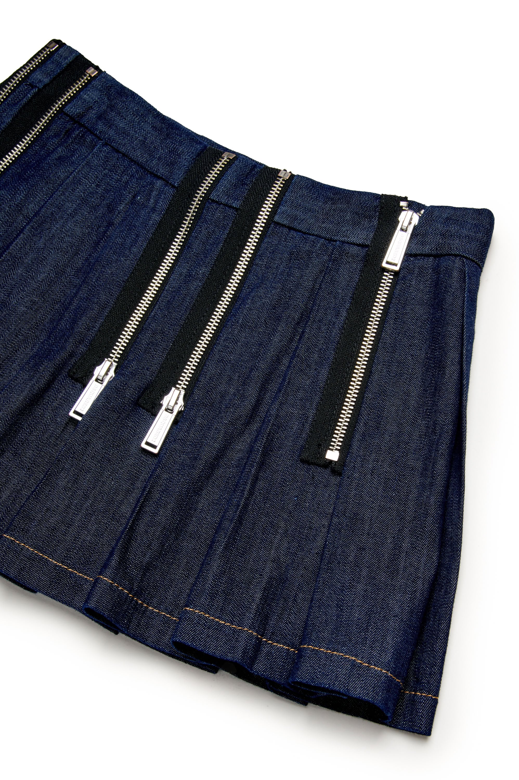Denim zip skirt - Blue Denim