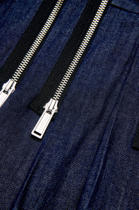 Denim zip skirt - Blue Denim