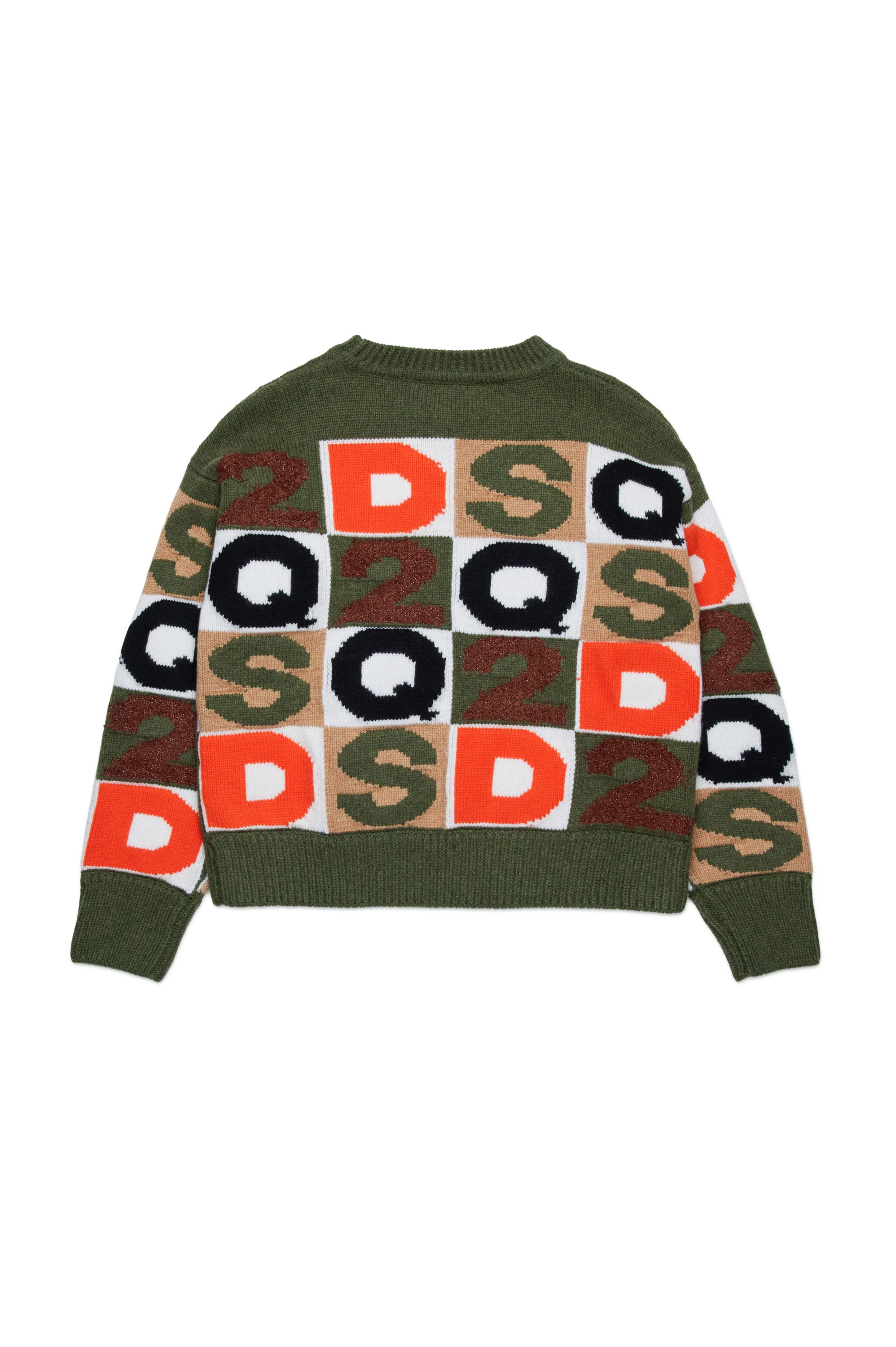 Pull à imprimé jacquard en laine - Winter Moss