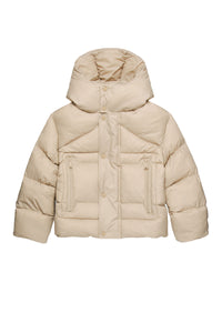 Hooded jacket - Almond Buff