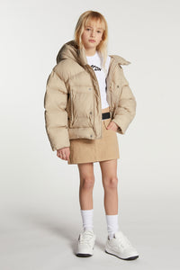 Hooded jacket - Almond Buff