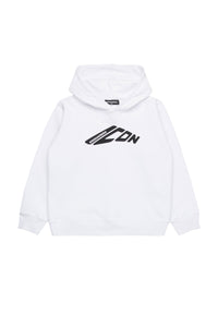 Sweat à capuche avec logo - White