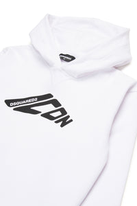 Sweat à capuche avec logo - White